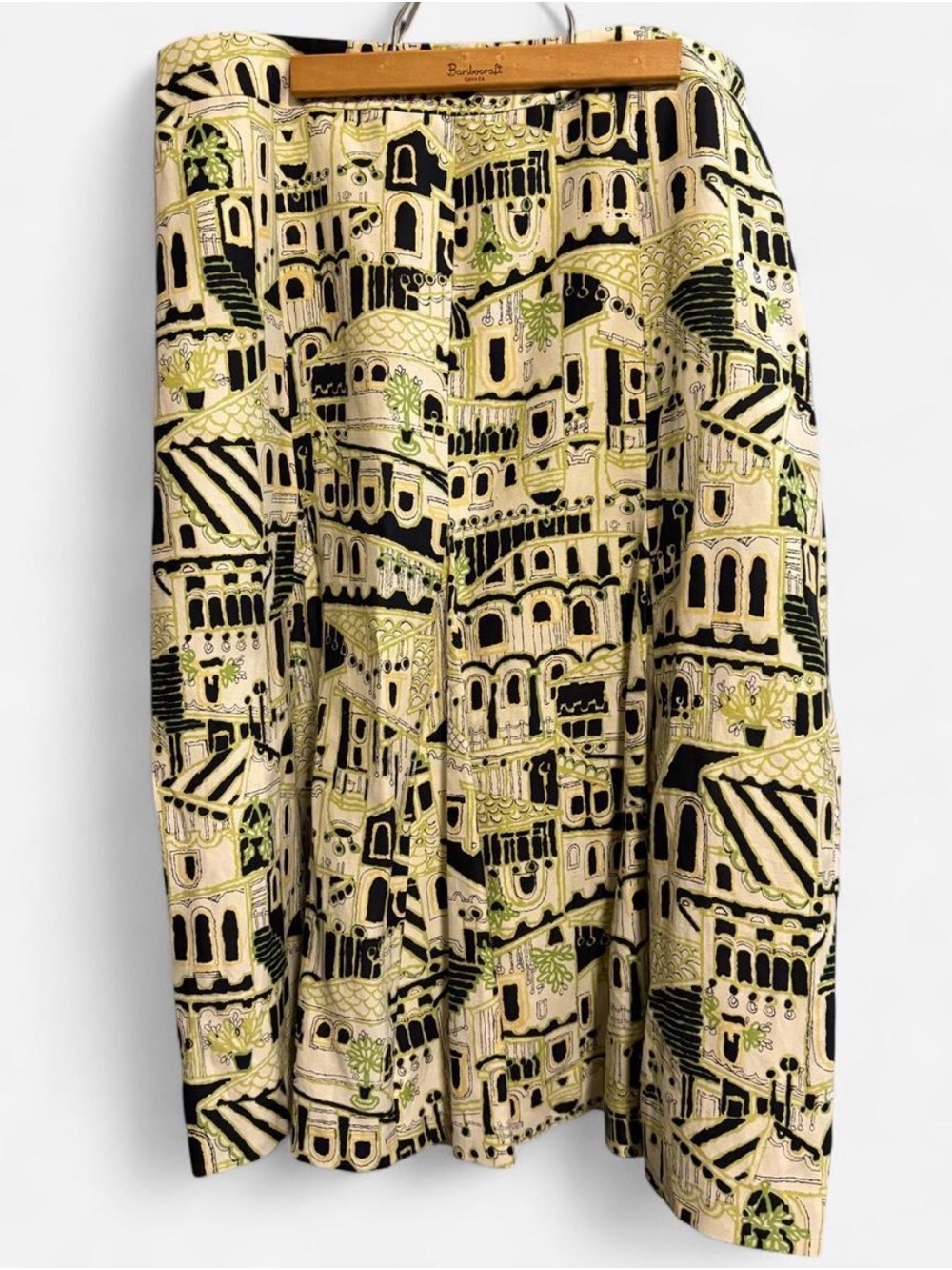 Jones New York A-Line Silk-Linen Blend Skirt